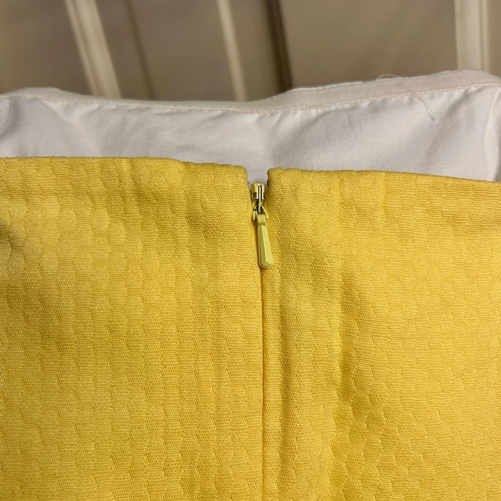 Lilly Pulitzer Strapless Yellow A-Line Dress - Picture 7 of 9